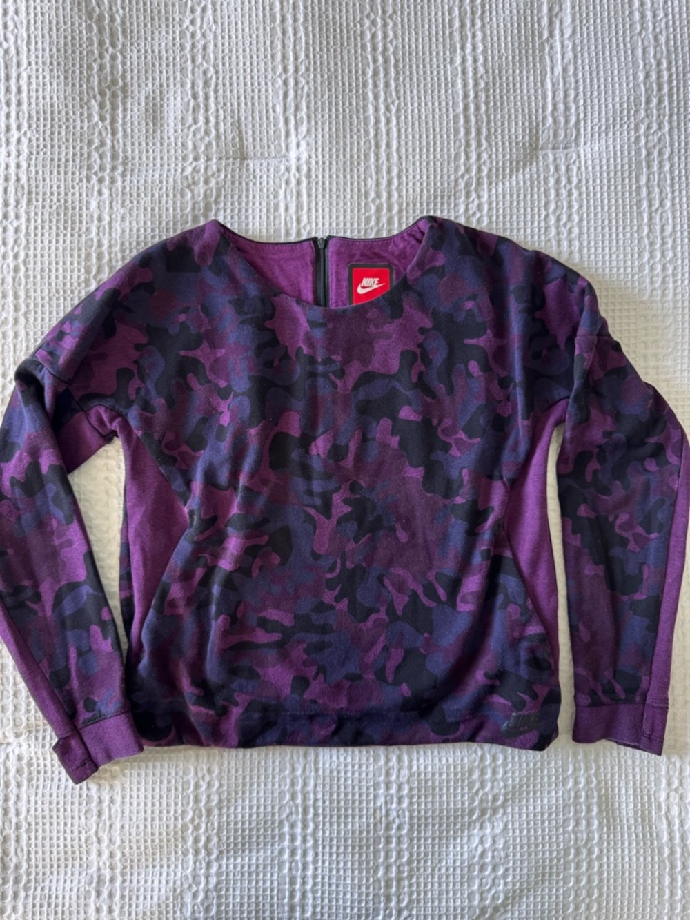 Nike Purple Zip-Front Sweatshirt